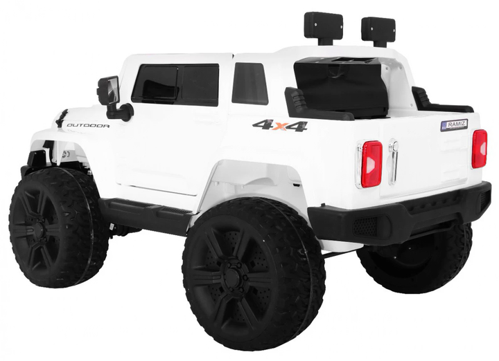Електромобіль Ramiz Mighty Jeep Білий (5903864905571) - зображення 2
