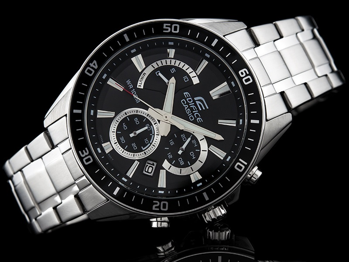 Годинник чоловічий кварцовий наручний Casio Edifice EFR-552D-1AVUEF на сталевому браслеті (модуль 5490) - зображення 2