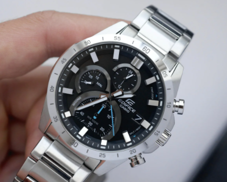 Стильні чоловічі сталеві наручний годинник Casio оригінал Японія Edifice EFR-571D-1AVUEF зі сталевим браслетом - Фото 3 Стильні чоловічі сталеві наручний годинник Casio оригінал Японія Edifice EFR-571D-1AVUEF зі сталевим браслетом - зображення 3