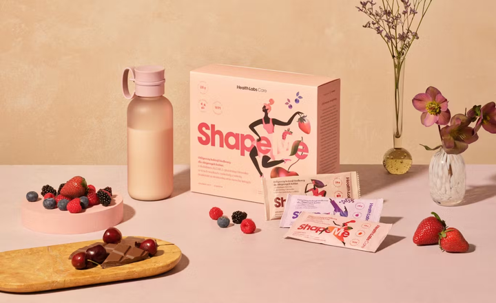 Koktajl Białkowy Health Labs Care Shapeme dla aktywnych kobiet odżywczy Owoce leśne 15 saszetek (5904474812761) - obraz 3