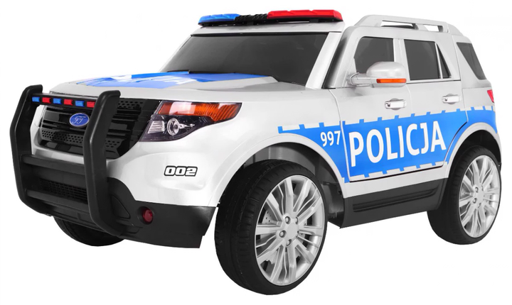 Електромобіль для дітей Ramiz SUV Police Біло-блакитний (5903864904710) - зображення 3
