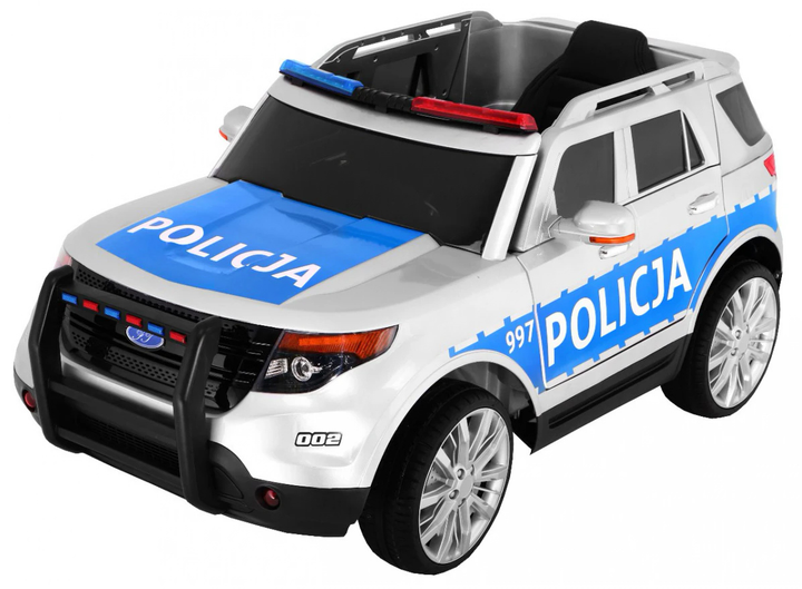 Електромобіль для дітей Ramiz SUV Police Біло-блакитний (5903864904710) - зображення 9