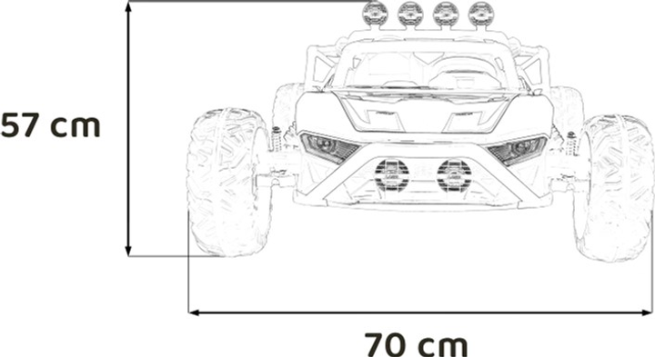 Gokart elektryczny Ramiz Buggy Racing 5 Niebieski (5903864955798) - obraz 2