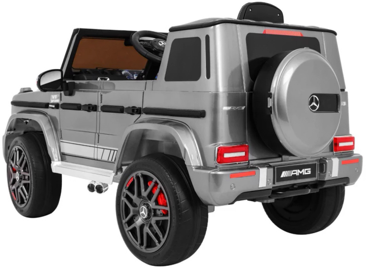 Електромобіль для дітей Ramiz Mercedes AMG G63 Сріблястий лакований (5903864904154) - зображення 5
