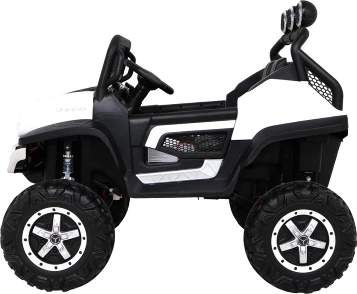 Електромобіль для дітей Ramiz Jeep Mercedes Benz Unimog Білий (5903864914856) - зображення 4