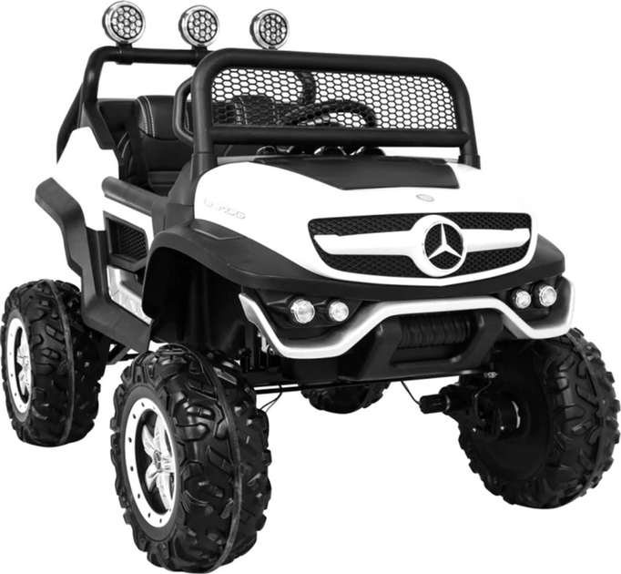 Електромобіль для дітей Ramiz Jeep Mercedes Benz Unimog Білий (5903864914856) - зображення 10