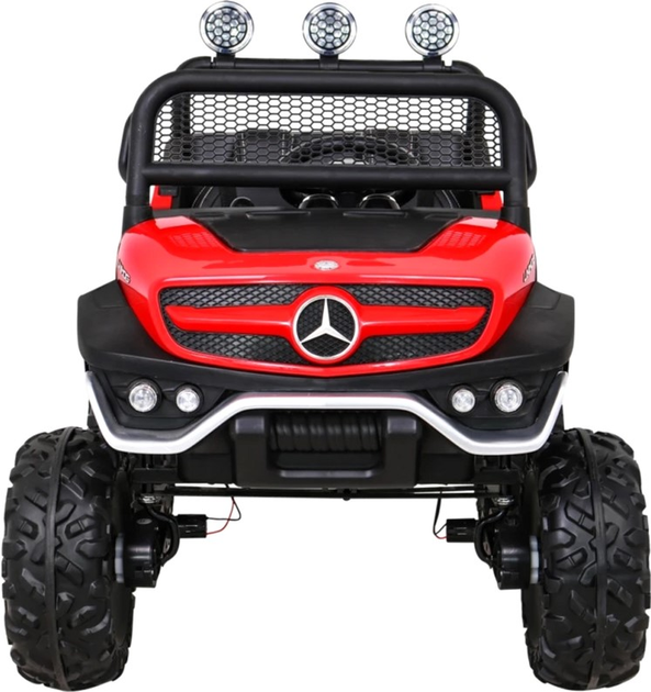Samochód elektryczny dla dzieci Ramiz Jeep Mercedes Benz Unimog Terenowy Czerwony (5903864914832) - obraz 3