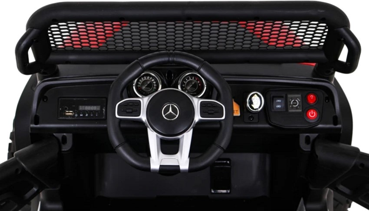 Samochód elektryczny dla dzieci Ramiz Jeep Mercedes Benz Unimog Terenowy Czerwony (5903864914832) - obraz 8
