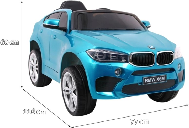 Samochód elektryczny Ramiz BMW X6M Niebieski lakierowany (5903864906547) - obraz 2