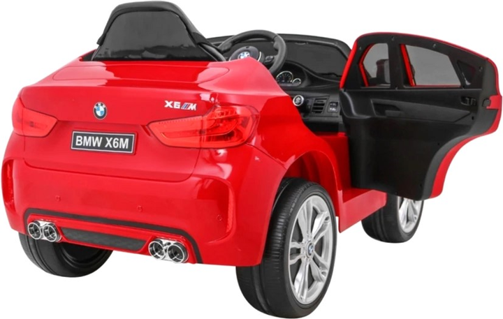 Електромобіль для дітей Ramiz BMW X6M Червоний лакований (5903864906523) - зображення 7