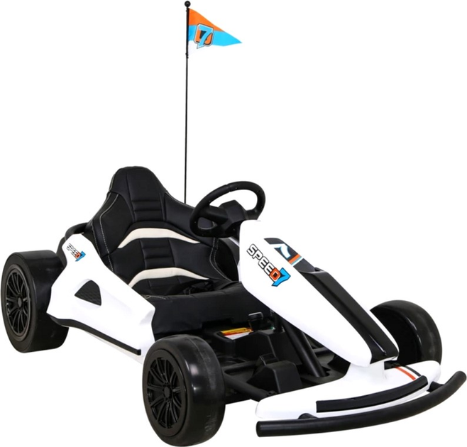 Електрокарт для дітей Ramiz Speed 7 Drift King Білий (5903864952049) - зображення 9