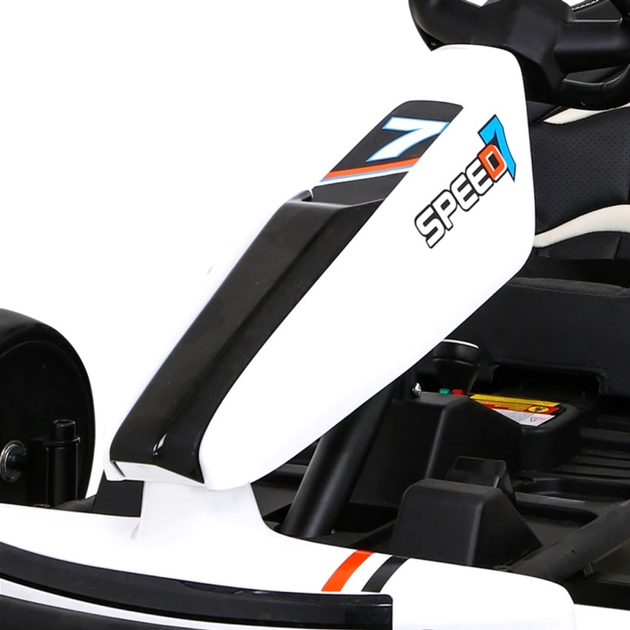 Електрокарт для дітей Ramiz Speed 7 Drift King Білий (5903864952049) - зображення 10