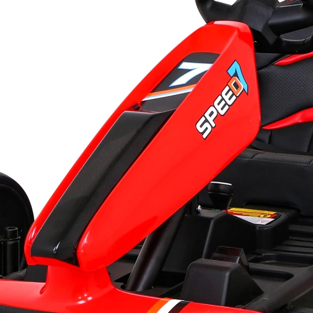 Gokart elektryczny dla dzieci Ramiz Speed 7 Drift King Czerwony (5903864952063) - obraz 10