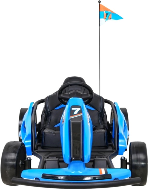 Gokart elektryczny dla dzieci Ramiz Speed 7 Drift King Niebieski (5903864952032) - obraz 3
