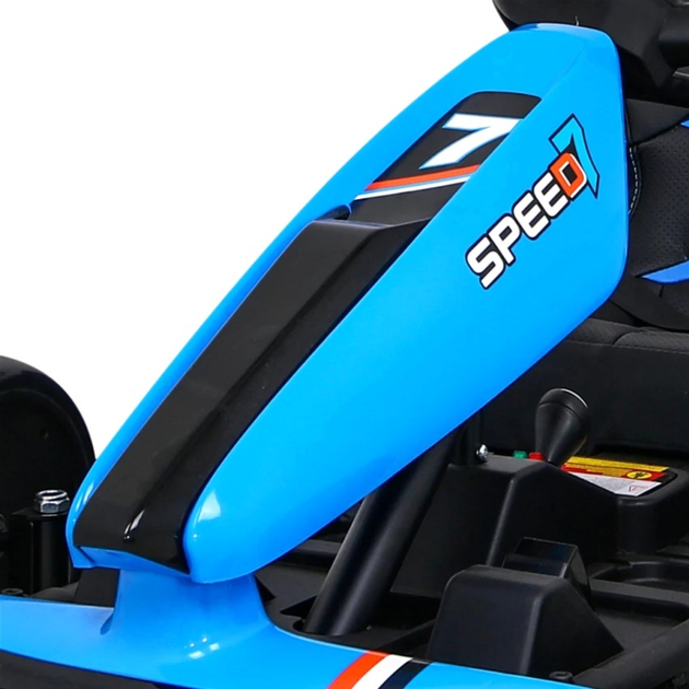 Gokart elektryczny dla dzieci Ramiz Speed 7 Drift King Niebieski (5903864952032) - obraz 10