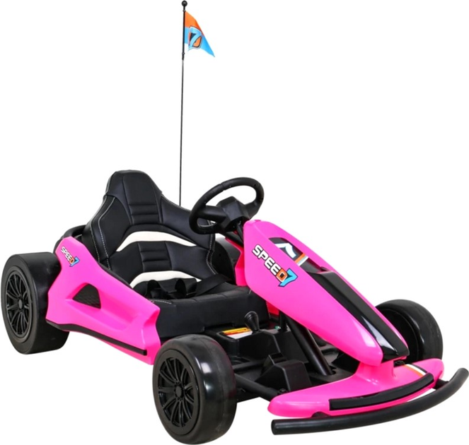 Електрокарт для дітей Ramiz Speed 7 Drift King Рожевий (5903864952025) - зображення 7