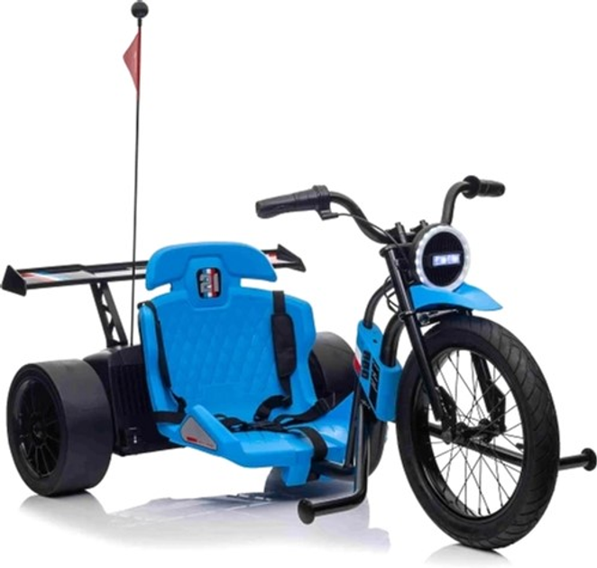 Gokart elektryczny dla dzieci Ramiz Drift Bike 21 Niebieski (5903864941999) - obraz 4
