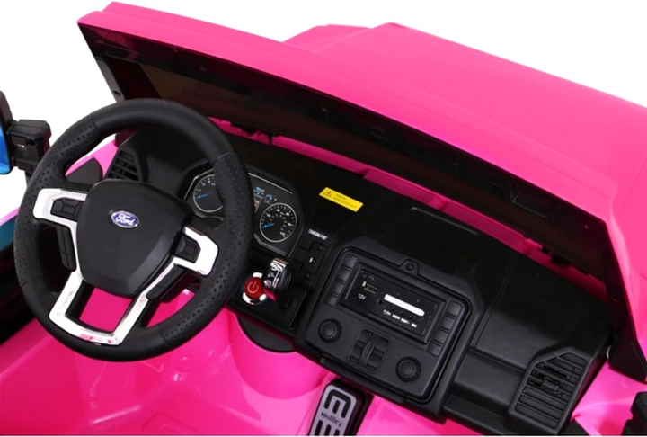 Samochód elektryczny dla dzieci Ramiz Jeep Ford Super Duty Różowy (5903864951264) - obraz 8