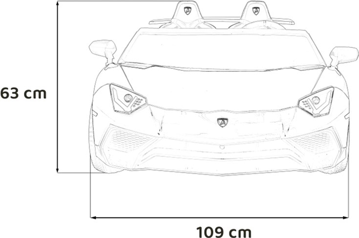 Електромобіль Ramiz Lamborghini Aventador SV Червоний (5903864955750) - зображення 2