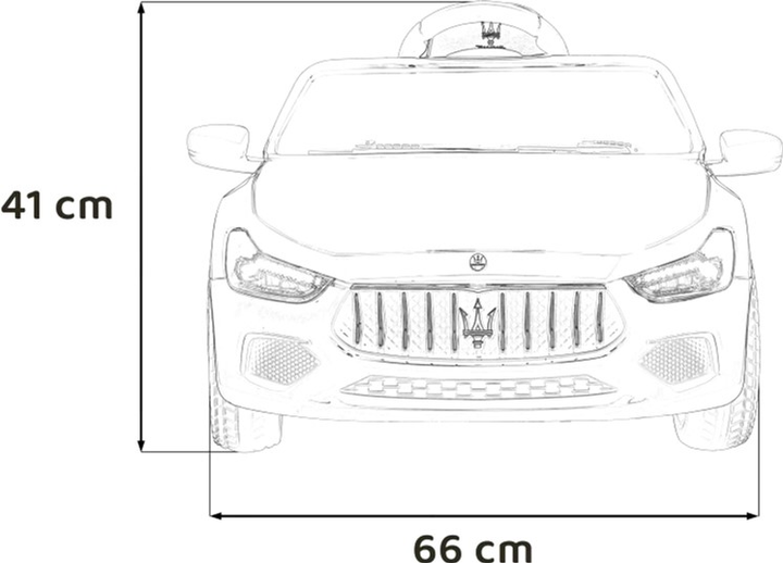 Samochód elektryczny Ramiz Maserati Ghibli Czarny (5903864941920) - obraz 2