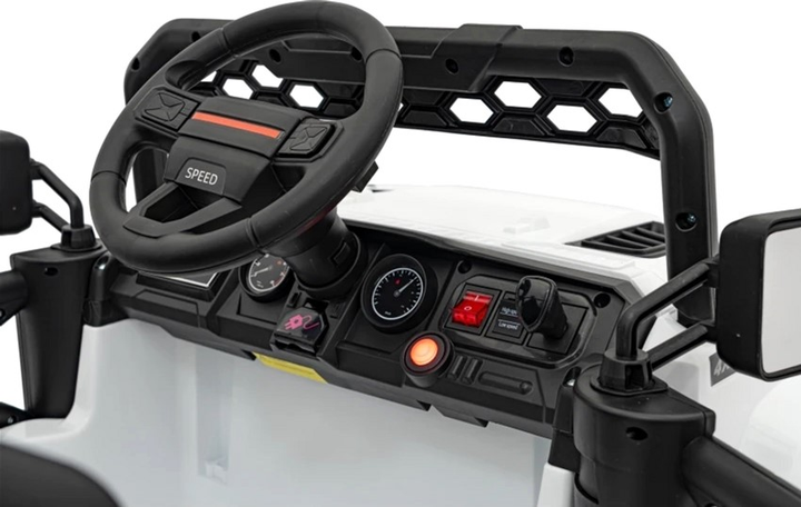 Samochód elektryczny dla dzieci Ramiz Jeep Off Road Speed Biały (5903864940435) - obraz 9