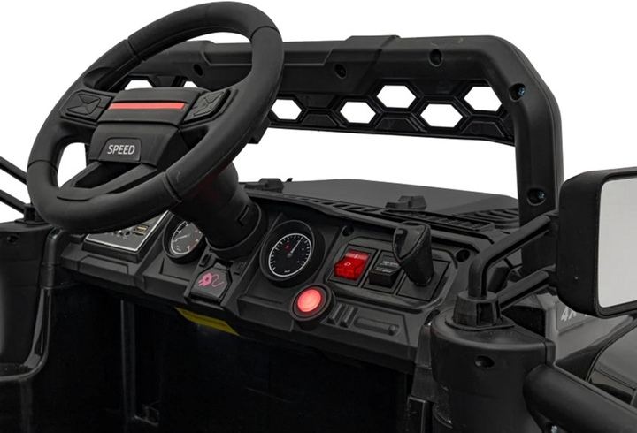 Samochód elektryczny dla dzieci Ramiz Jeep Off Road Speed Czarny (5903864940398) - obraz 10