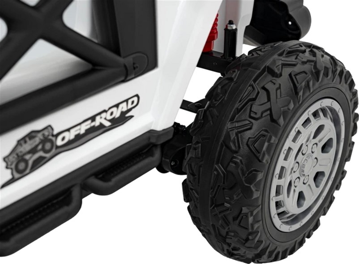 Samochód elektryczny dla dzieci Ramiz Jeep Off Road Speed Biały (5903864940435) - obraz 11