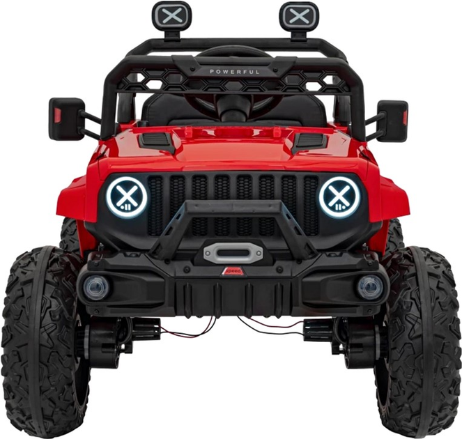 Samochód elektryczny dla dzieci Ramiz Jeep Off Road Speed Czerwony (5903864940428) - obraz 4
