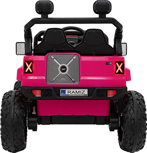 Samochód elektryczny dla dzieci Ramiz Jeep Off Road Speed Różowy (5903864940411) - obraz 6