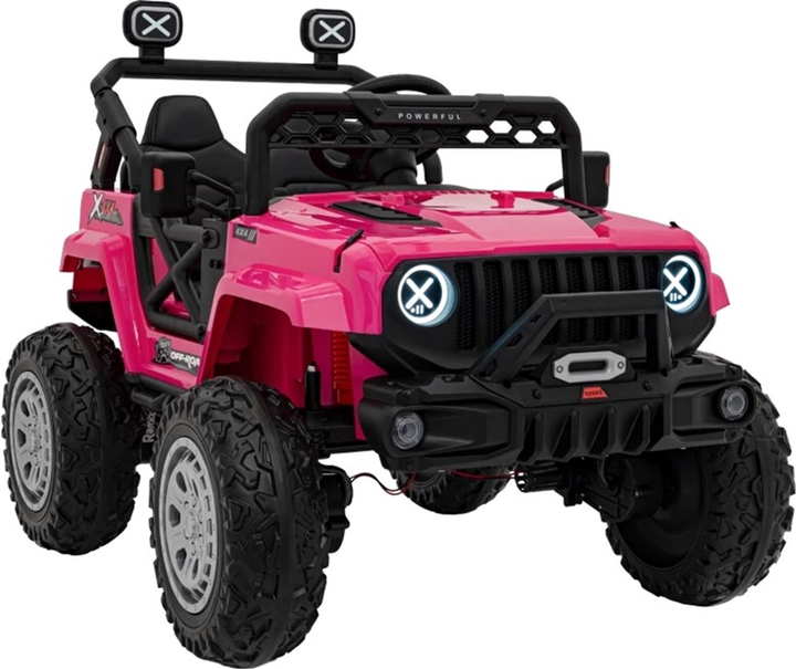 Samochód elektryczny dla dzieci Ramiz Jeep Off Road Speed Różowy (5903864940411) - obraz 7
