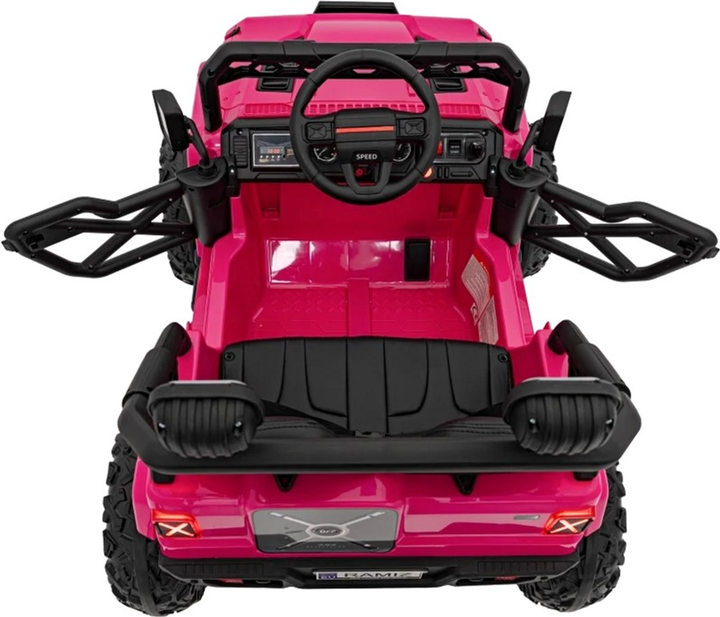 Samochód elektryczny dla dzieci Ramiz Jeep Off Road Speed Różowy (5903864940411) - obraz 8