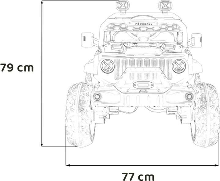Електромобіль Ramiz Jeep Off Road Speed Зелений (5903864940404) - зображення 2