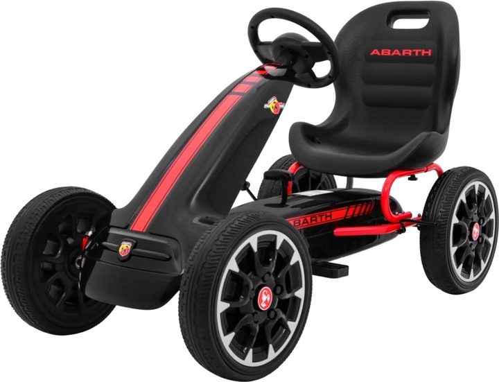 Gokart na pedały Ramiz Abarth Czarny (5903864909524) - obraz 1