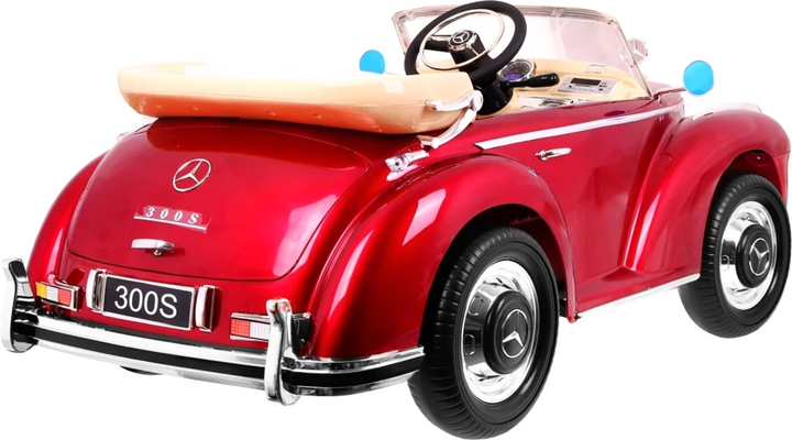 Електромобіль для дітей Ramiz Mercedes Benz 300S Retro Червоний (5903864907018) - зображення 4
