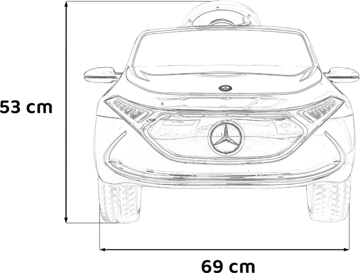 Електромобіль Ramiz Mercedes Benz AMG EQA Білий (5903864955477) - зображення 2