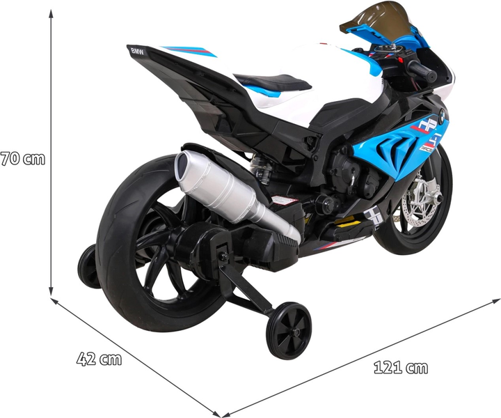 Motocykl elektryczny Ramiz BMW HP4 Niebieski (5903864952841) - obraz 2