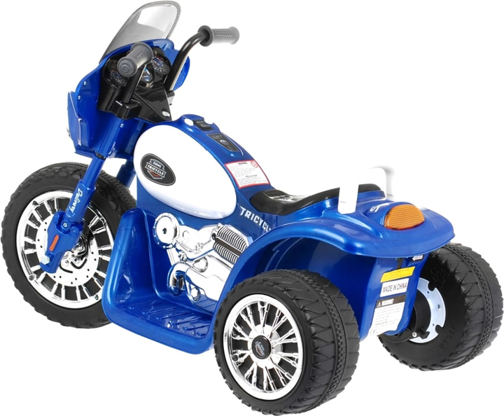 Motocykl elektryczny dla dzieci Ramiz Chopper Niebieski (5903864906813) - obraz 3