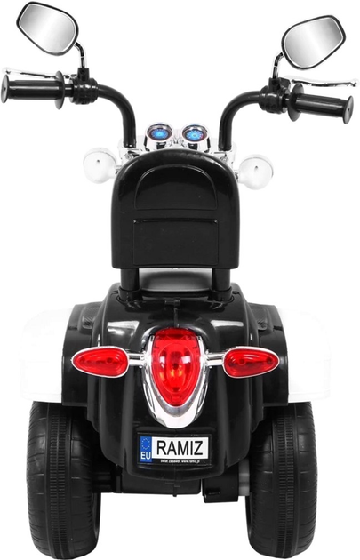 Електромотоцикл для дітей Ramiz Chopper Night Bike Білий (5903864907506) - зображення 6