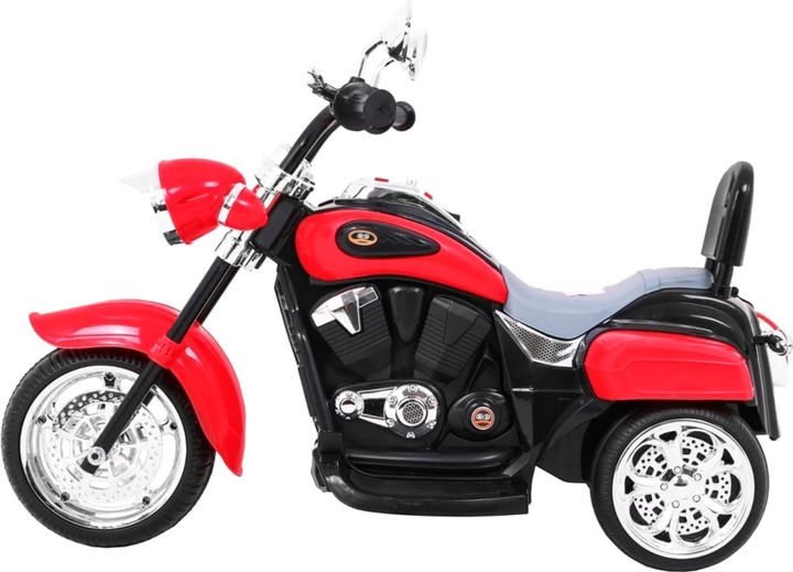 Motocykl elektryczny dla dzieci Ramiz Chopper Night Bike Czerwony (5903864907513) - obraz 4