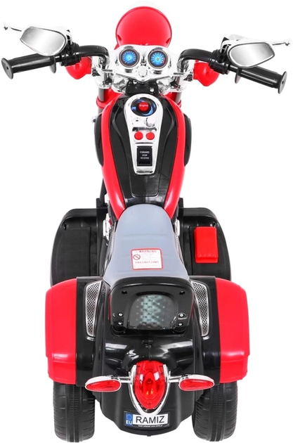 Motocykl elektryczny dla dzieci Ramiz Chopper Night Bike Czerwony (5903864907513) - obraz 7