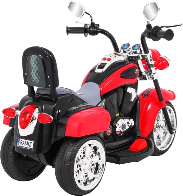 Motocykl elektryczny dla dzieci Ramiz Chopper Night Bike Czerwony (5903864907513) - obraz 8