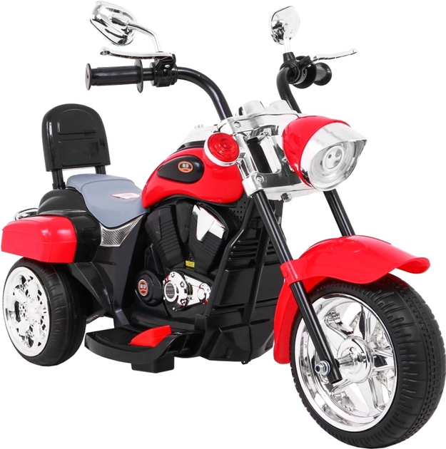 Motocykl elektryczny dla dzieci Ramiz Chopper Night Bike Czerwony (5903864907513) - obraz 10