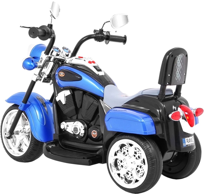 Motocykl elektryczny dla dzieci Ramiz Chopper Night Bike Niebieski (5903864907520) - obraz 5