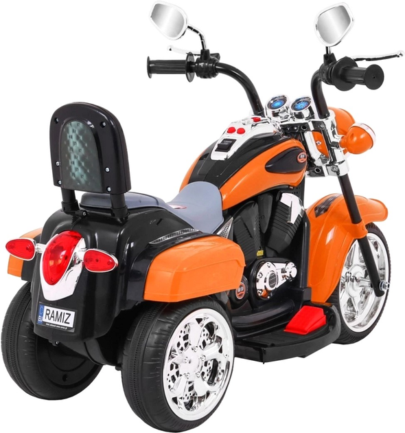 Motocykl elektryczny dla dzieci Ramiz Chopper Night Bike Pomarańczowy (5903864907537) - obraz 7