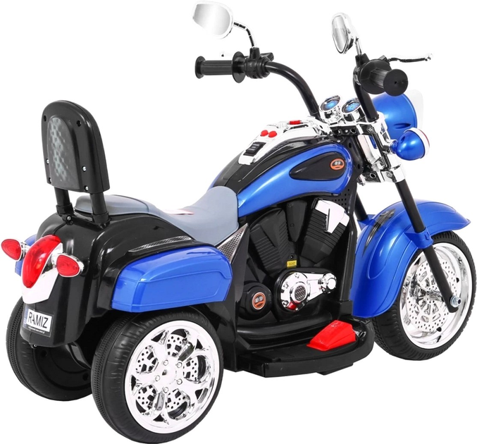 Motocykl elektryczny dla dzieci Ramiz Chopper Night Bike Niebieski (5903864907520) - obraz 7