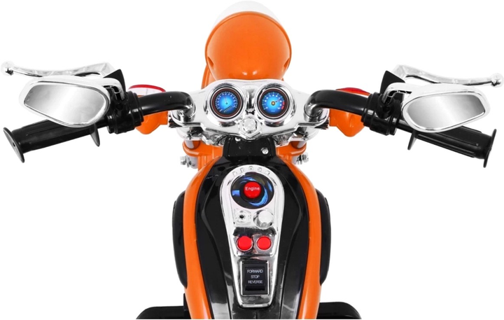 Motocykl elektryczny dla dzieci Ramiz Chopper Night Bike Pomarańczowy (5903864907537) - obraz 8
