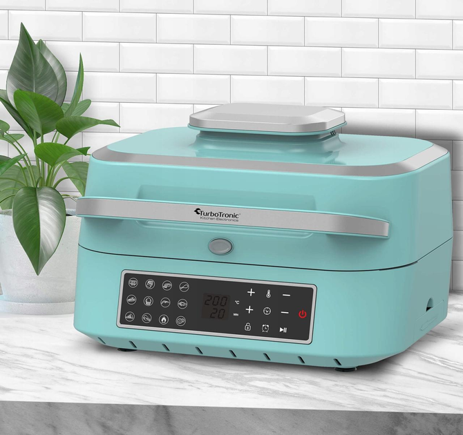 Аерогриль TurboTronic 1800w 5,5L Turquoise - зображення 8