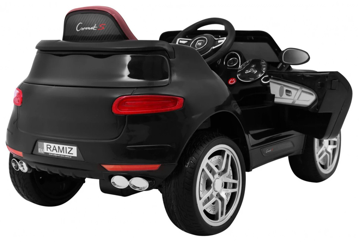 Samochód elektryczny dla dzieci Ramiz Turbo-S Czarny (5903864905335) - obraz 10