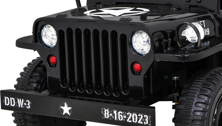 Електромобіль для дітей Ramiz Ramiz Military Retro DDW-3 4 x 4 Чорний (5903864951516) - зображення 12