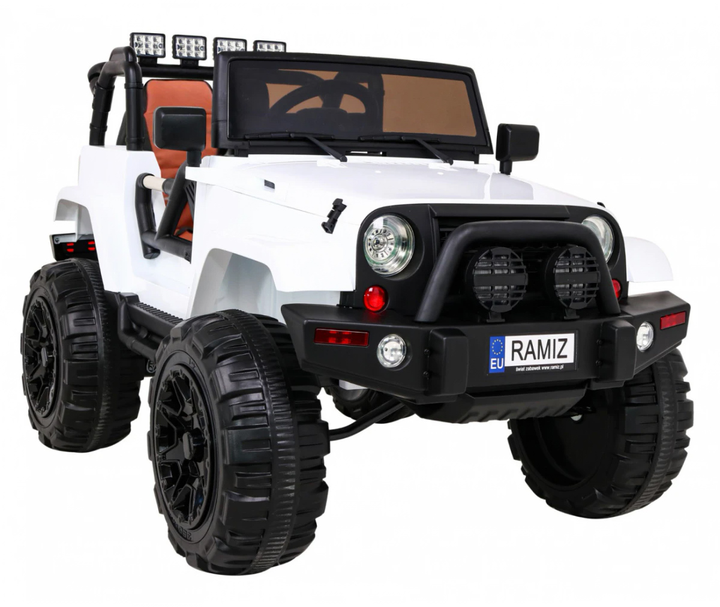 Електромобіль для дітей Ramiz All Terrain джип Білий (5903864904352) - зображення 11